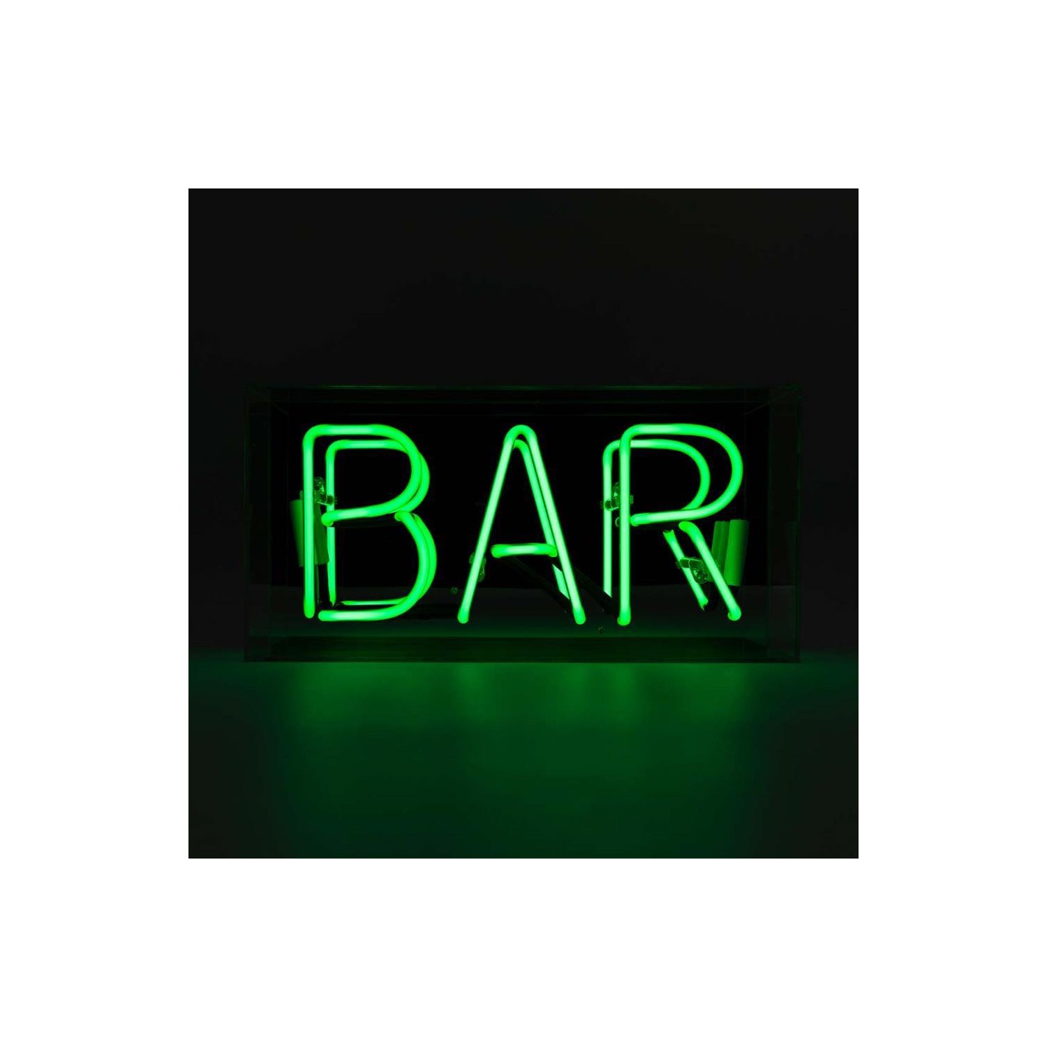 Acrylic Box Neon - Bar Green