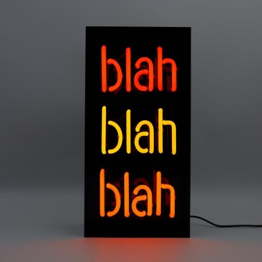 Acrylic Box Neon - Blah Blah Blah