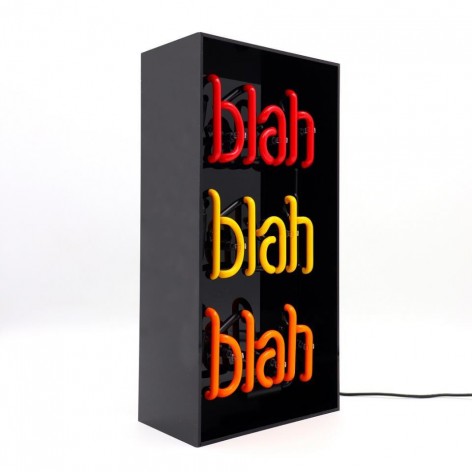 Acrylic Box Neon - Blah Blah Blah