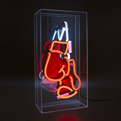 Large Acrylic Box Neon - Boxing Gloves