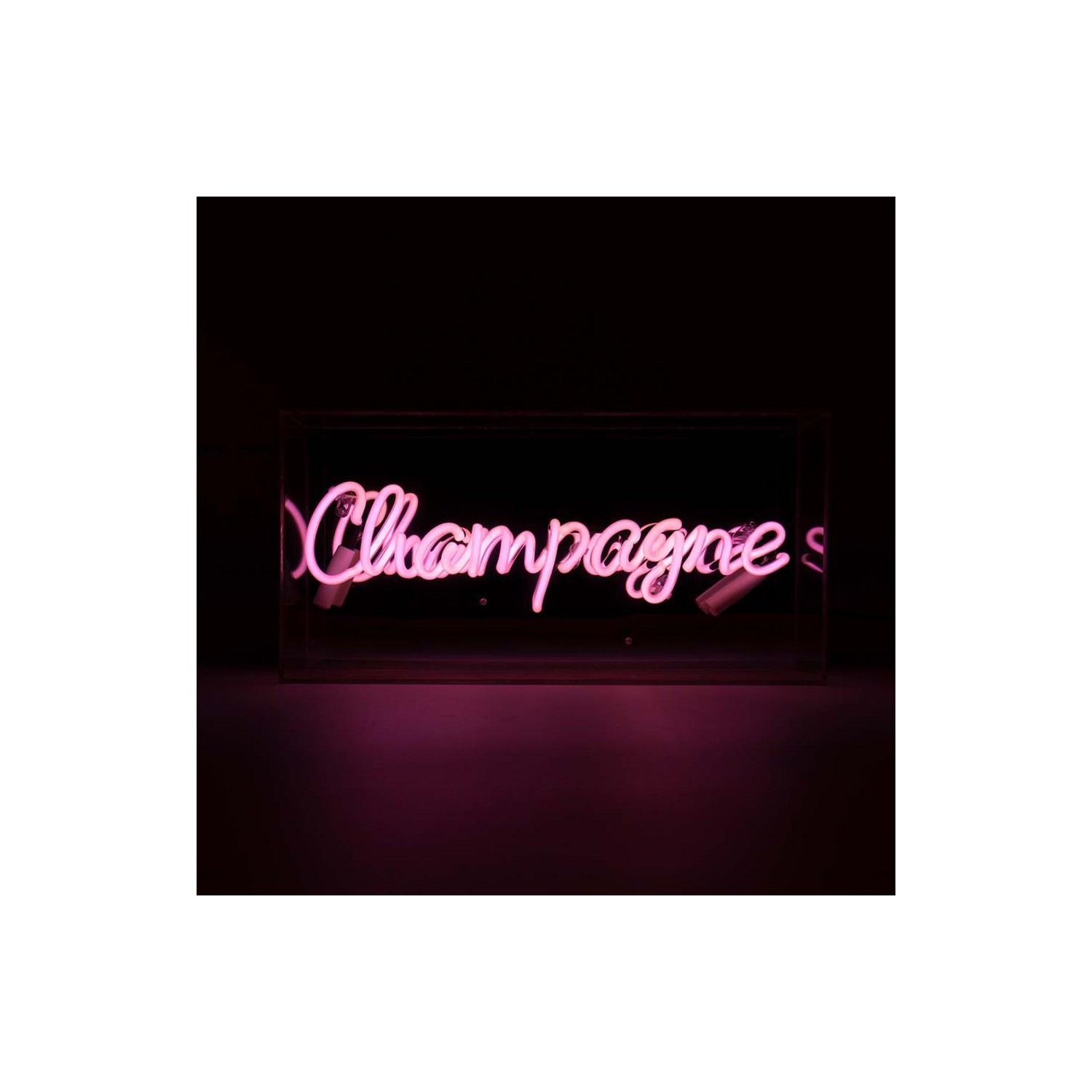 Acrylic Box Neon - Champagne