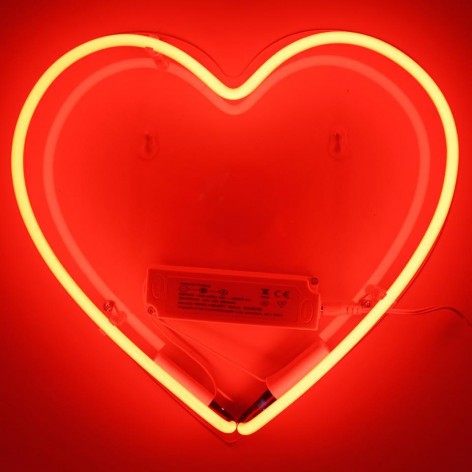 Wall Neon - Heart Red