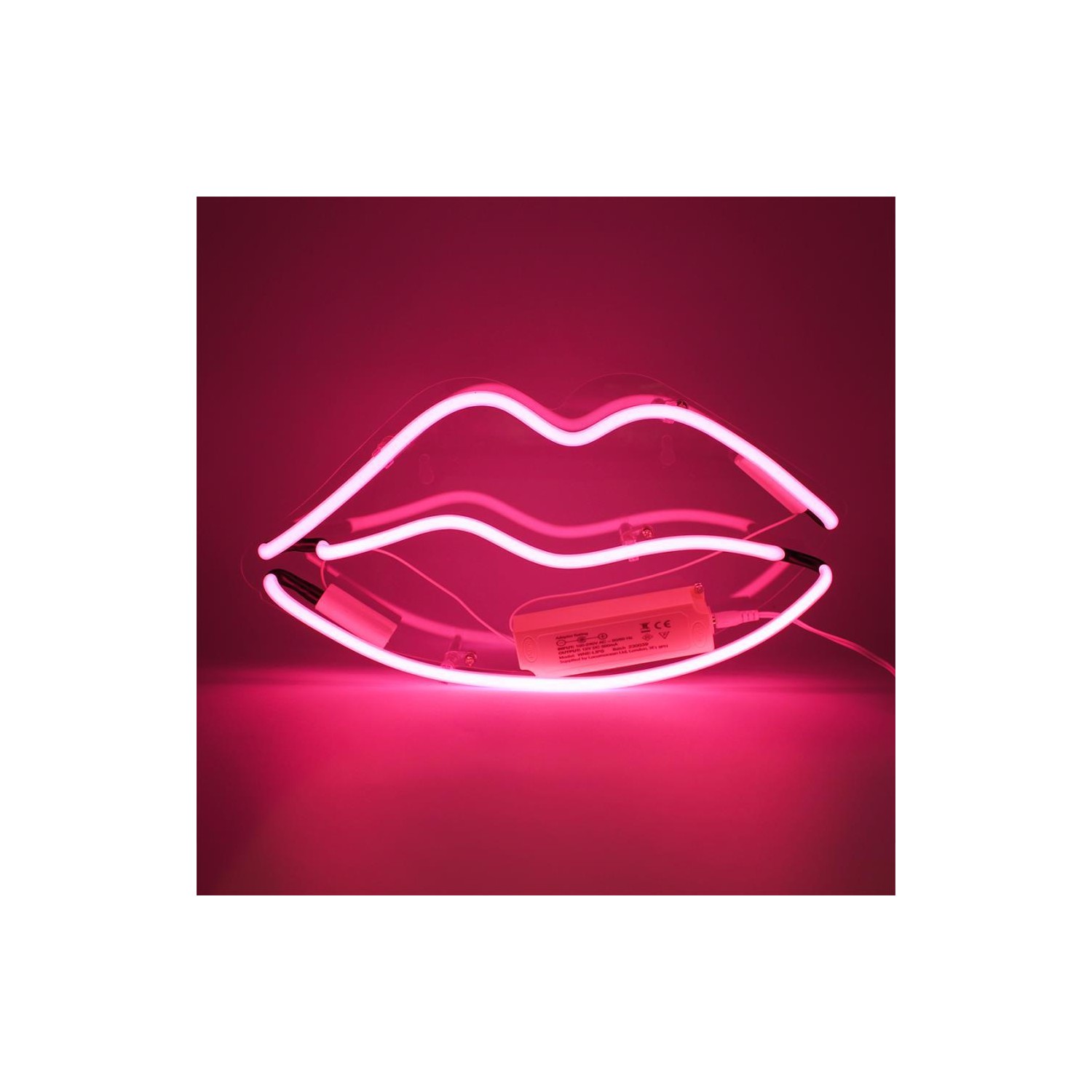 Wall Neon - Lips Pink