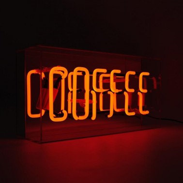 Acrylic Box Neon - Coffee