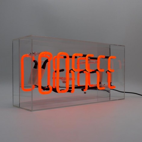 Acrylic Box Neon - Coffee