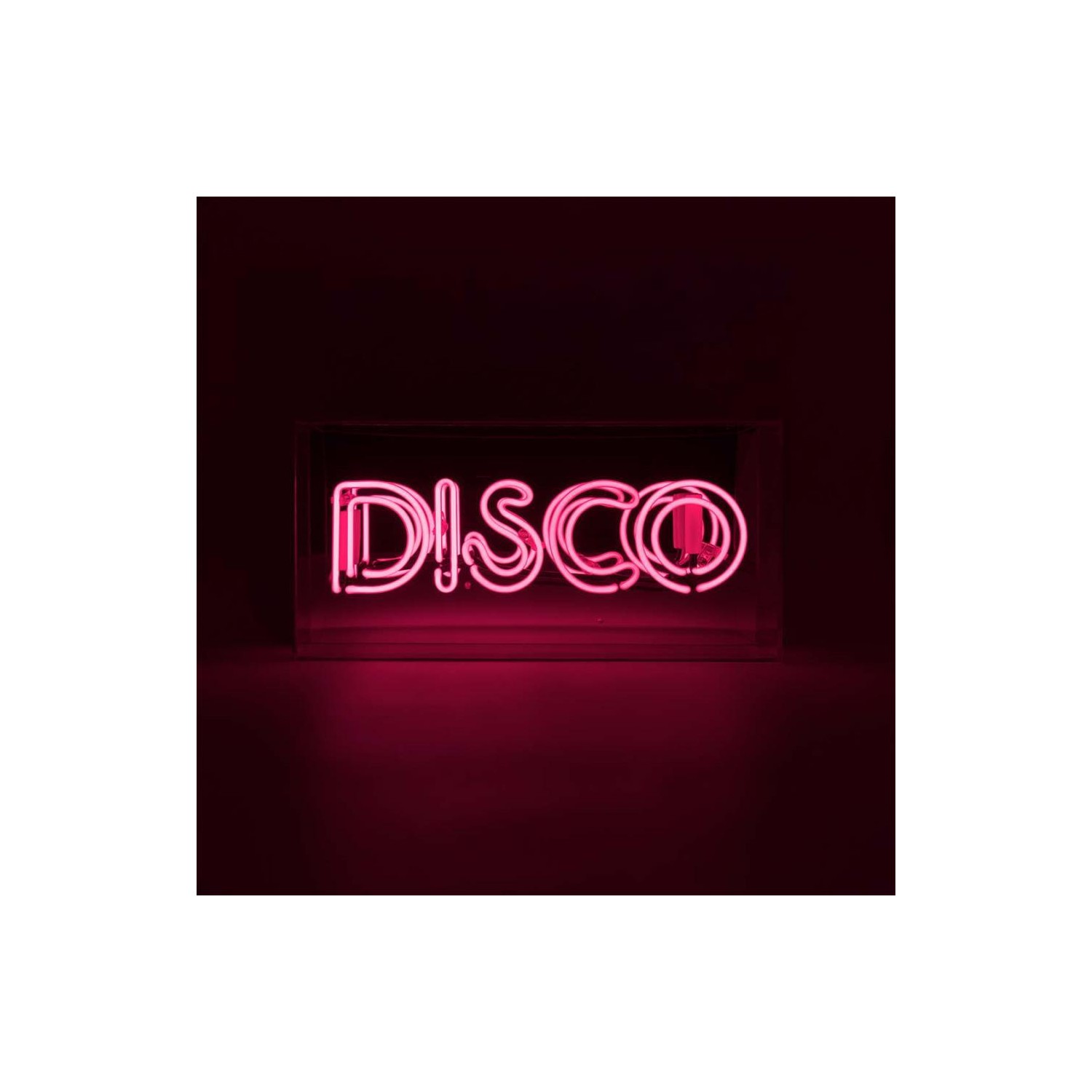 Acrylic Box Neon - Disco Pink