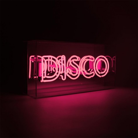 Acrylic Box Neon - Disco Pink