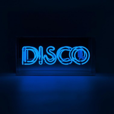 Acrylic Box Neon - Disco Blue