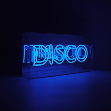 Acrylic Box Neon - Disco Blue
