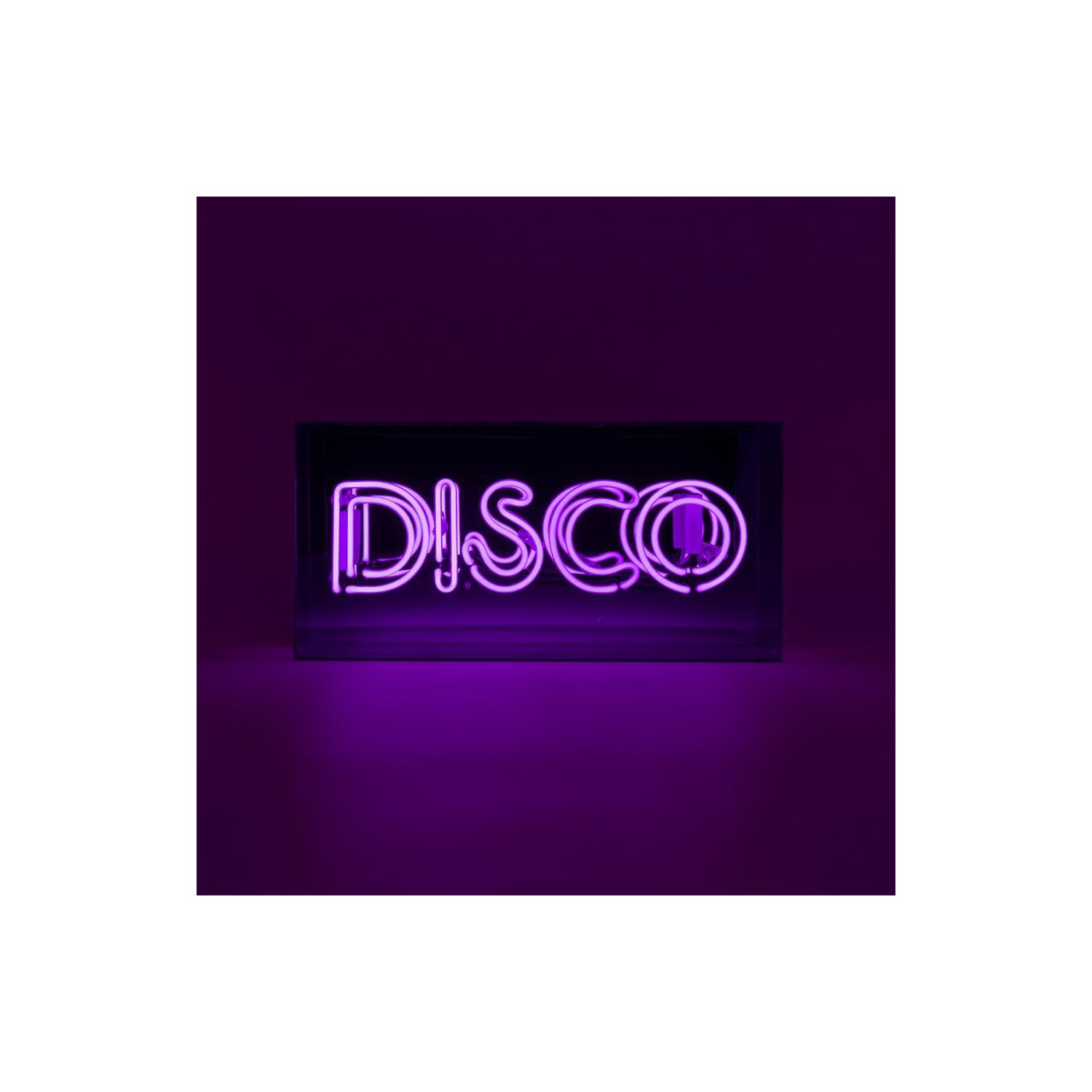 Acrylic Box Neon - Disco Purple
