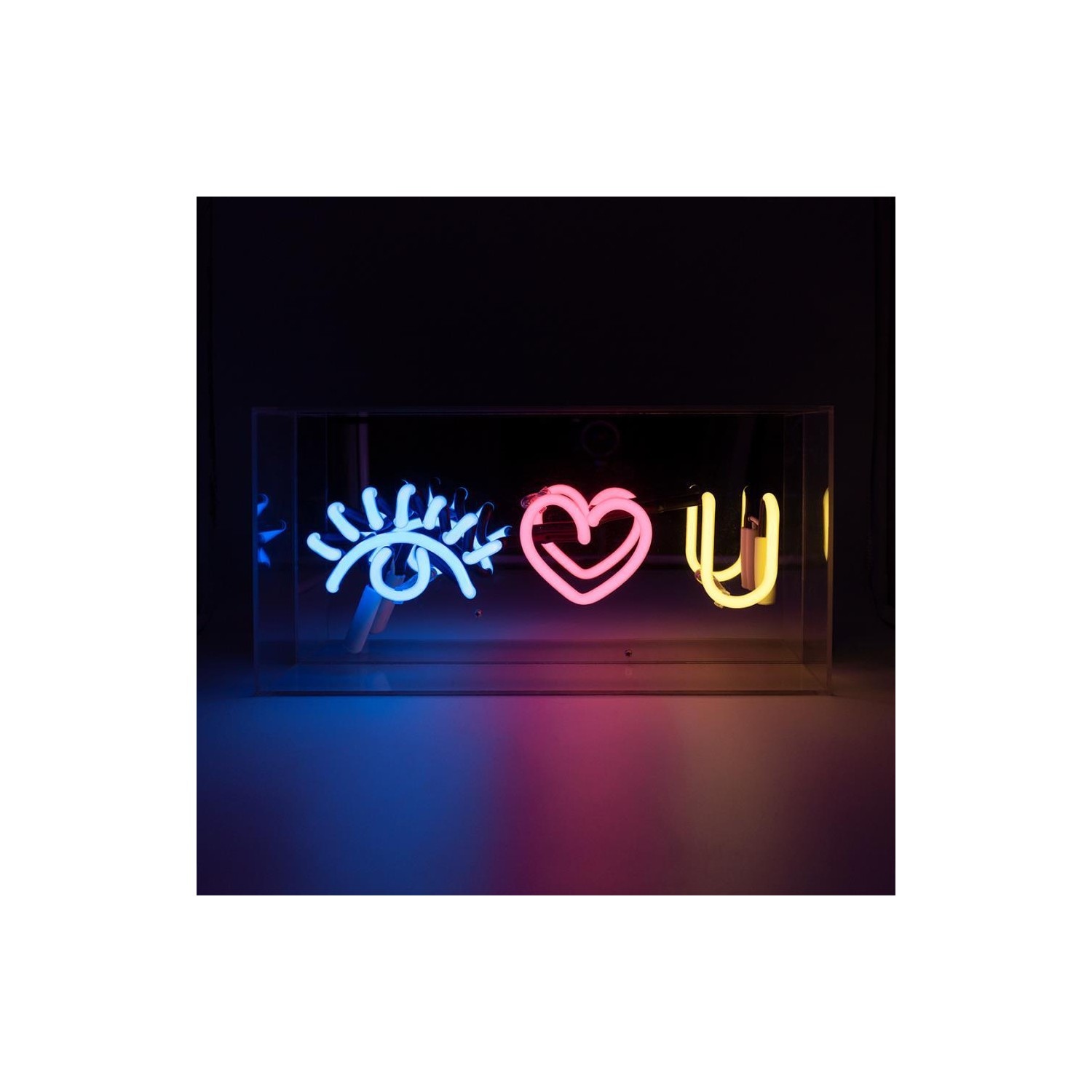 Acrylic Box Neon - Eye Love You