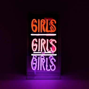 Acrylic Box Neon - Girls Girls Girls