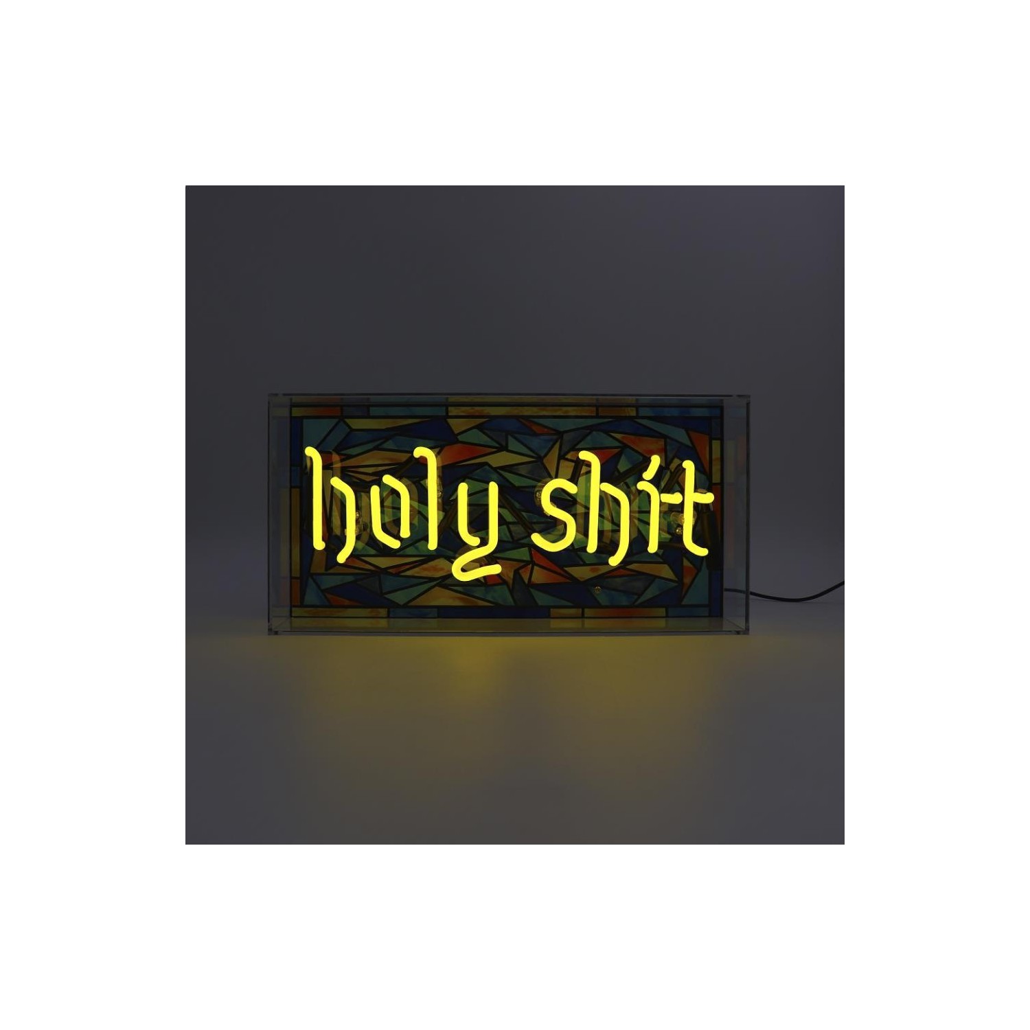 Acrylic Box Neon - Holy Shit