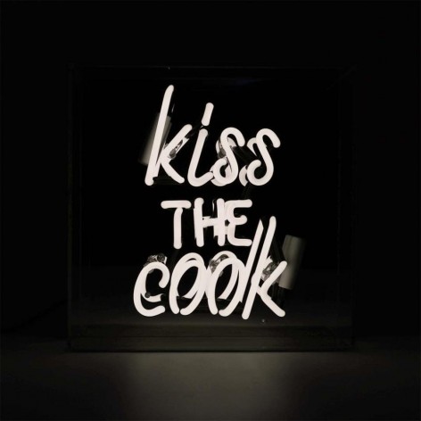 Acrylic Box Neon - Kiss the Cook