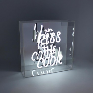 Acrylic Box Neon - Kiss the Cook