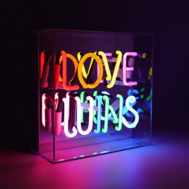 Acrylic Box Neon - Love Wins