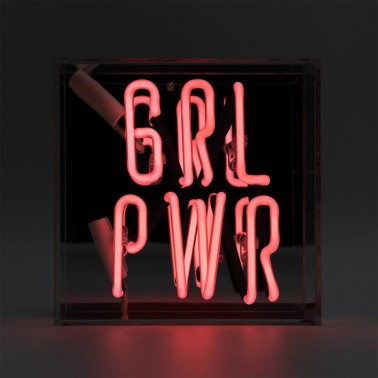 Mini Acrylic Box Neon - Girl Power - Pink