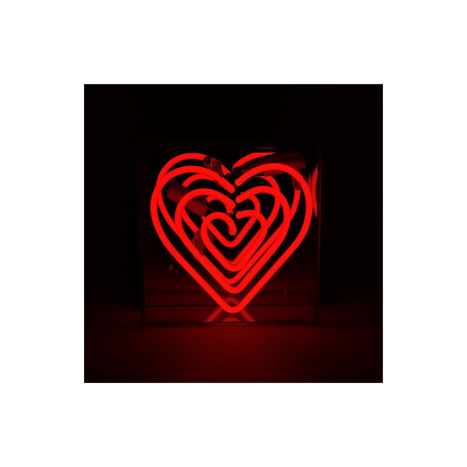 Mini Acrylic Box Neon - Heart