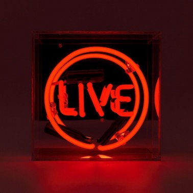 Mini Acrylic Box Neon - Live