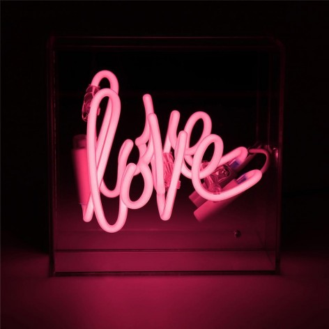 Mini Acrylic Box Neon - Love