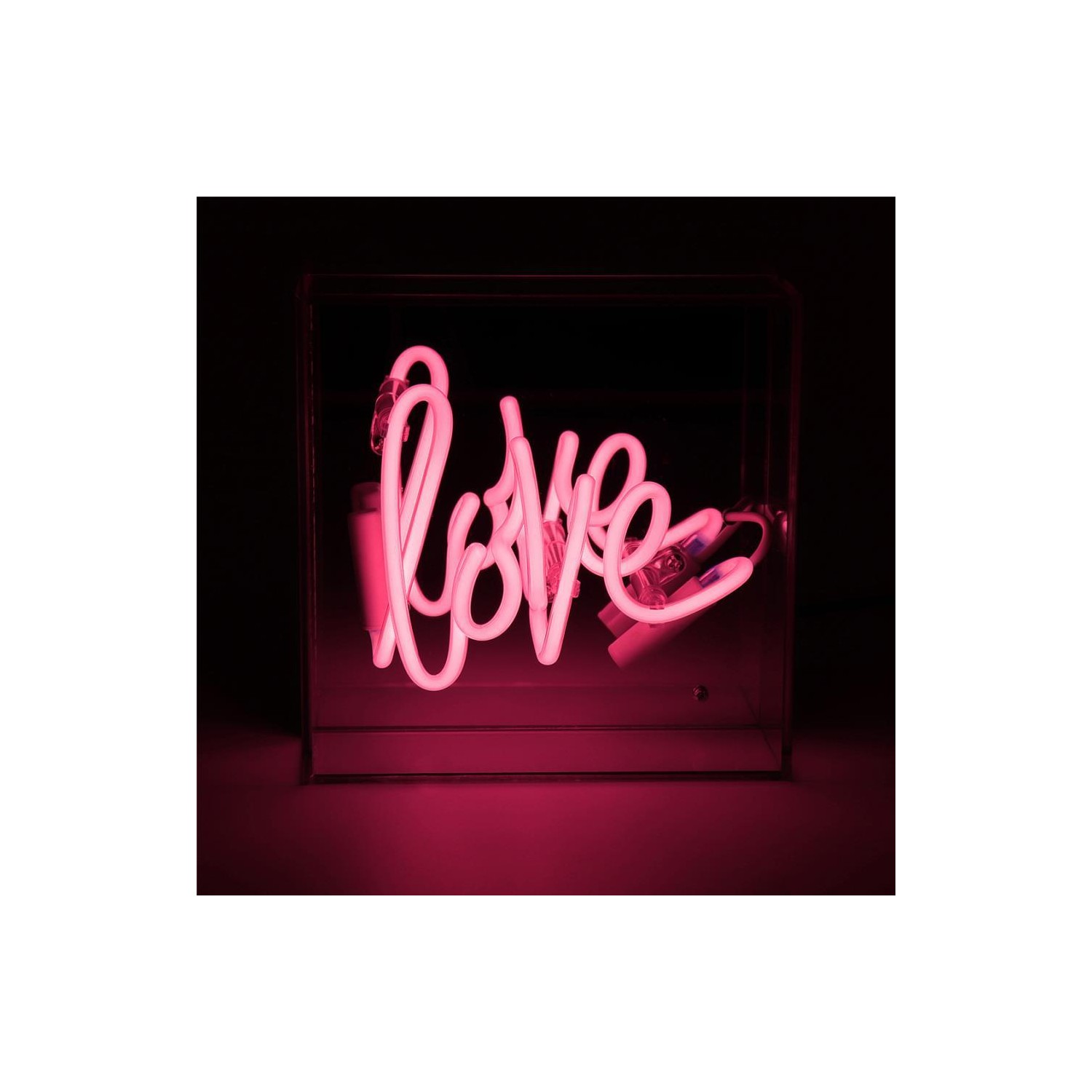 Mini Acrylic Box Neon - Love