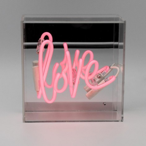 Mini Acrylic Box Neon - Love