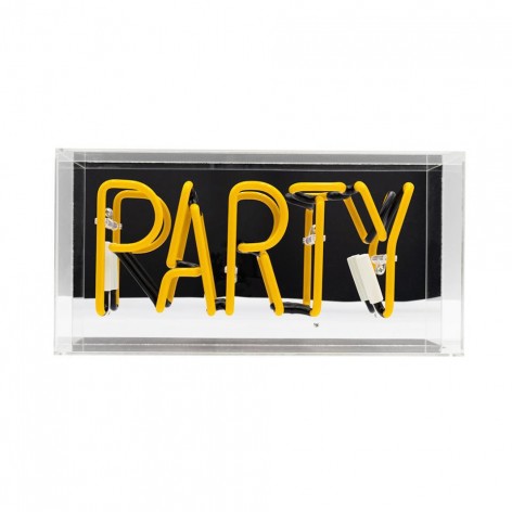 Acrylic Box Neon - Party Yellow