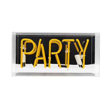 Acrylic Box Neon - Party Yellow