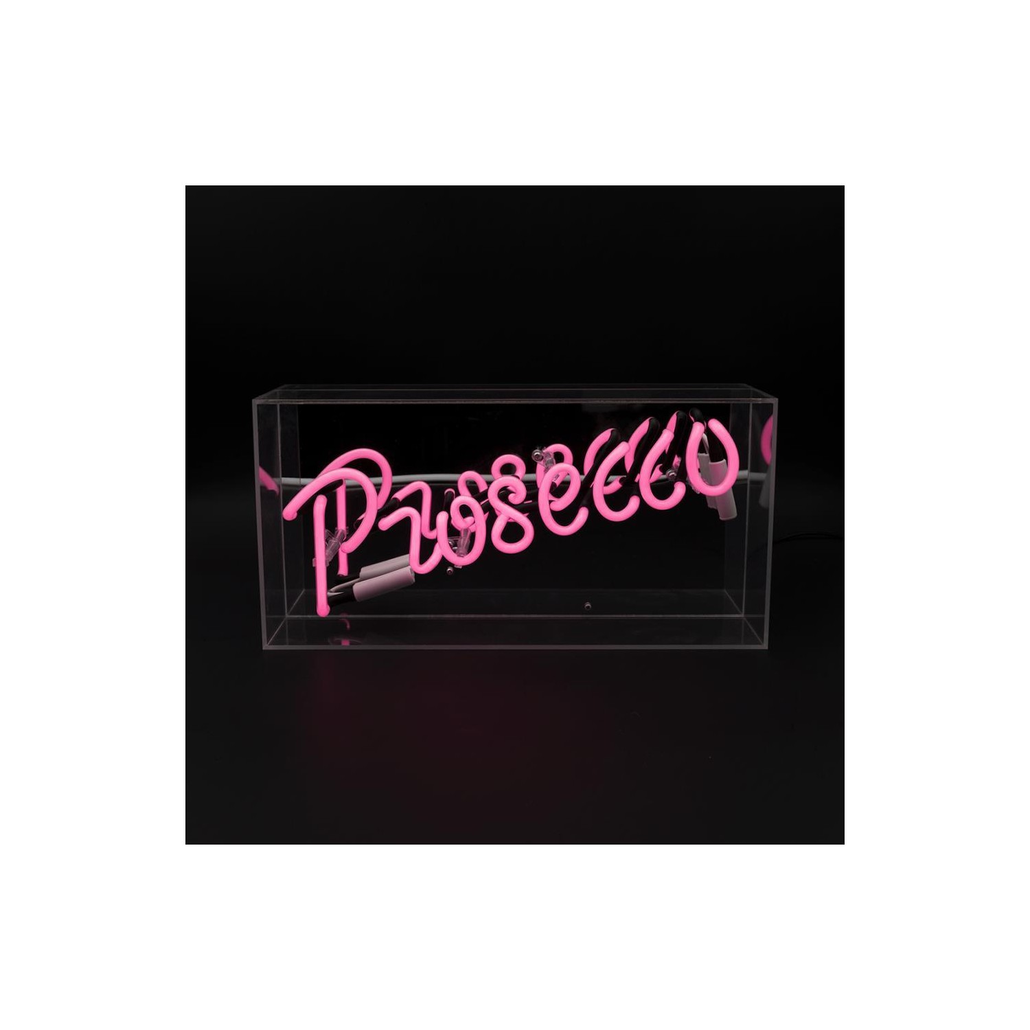 Acrylic Box Neon - Prosecco Pink