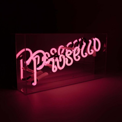 Acrylic Box Neon - Prosecco Pink