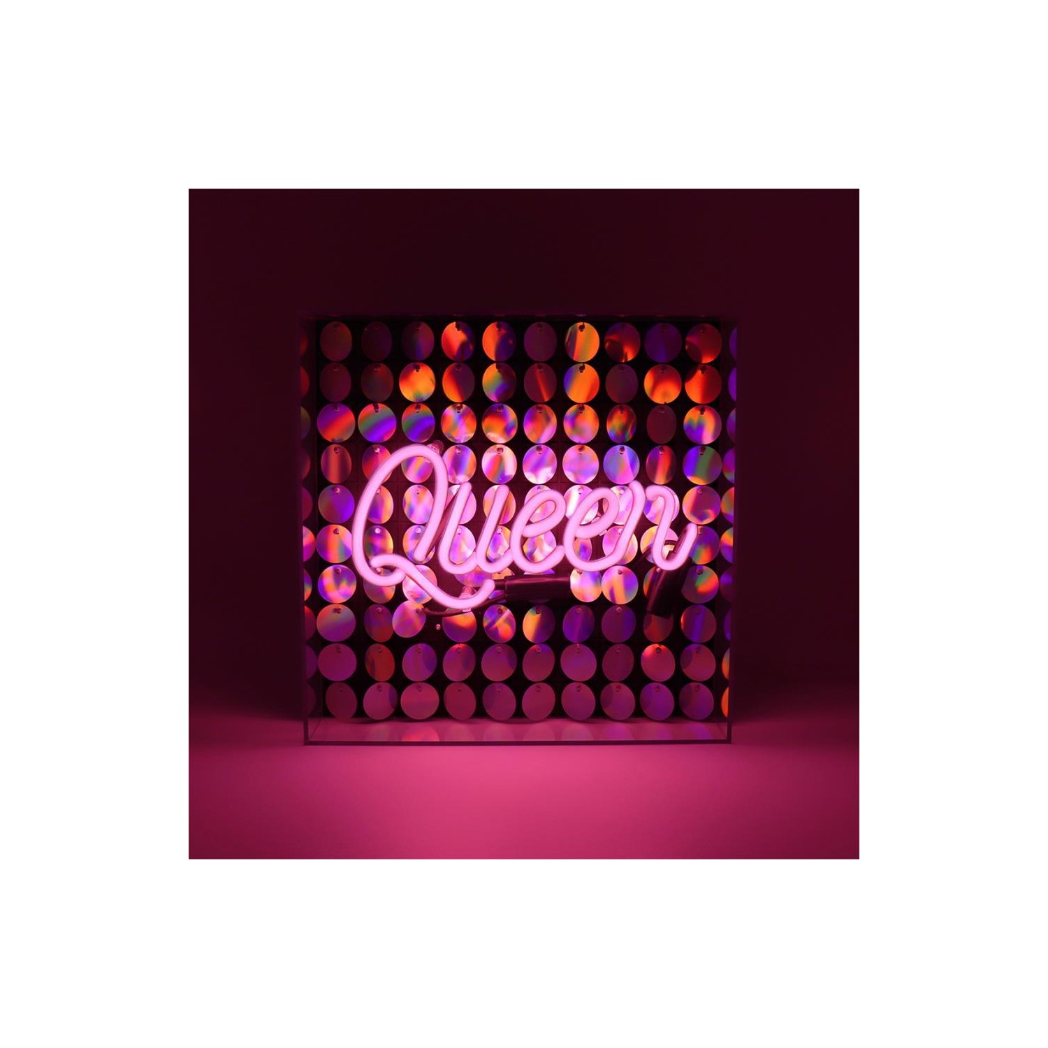 Acrylic Box Neon - Queen