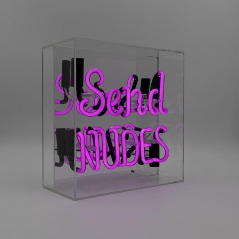 Acrylic Box Neon - Send Nudes