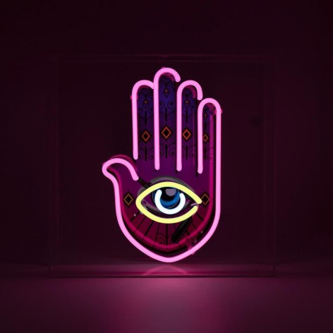 Large Acrylic Box Neon - All Seeing Eye
