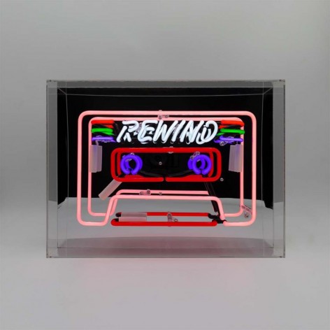 Large Acrylic Box Neon - Cassette