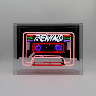 Large Acrylic Box Neon - Cassette