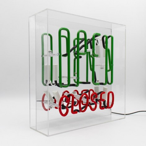 Large Acrylic Box Neon - Open / Closed