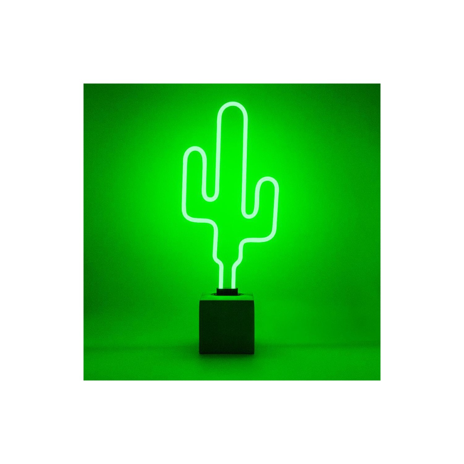 Neon  Concrete Base  - Cactus