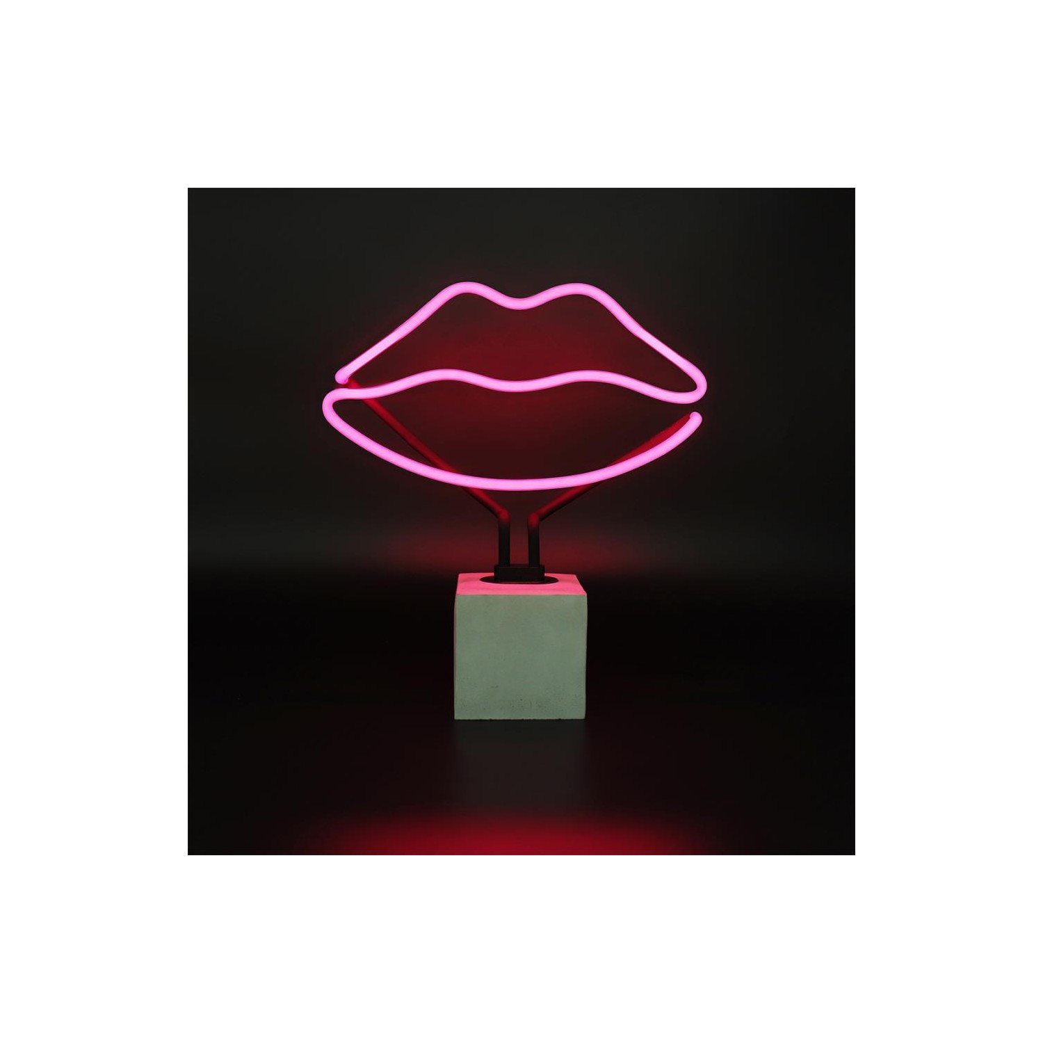 Neon  Concrete Base  - Lips