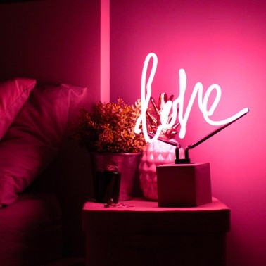 Neon  Concrete Base  - Love