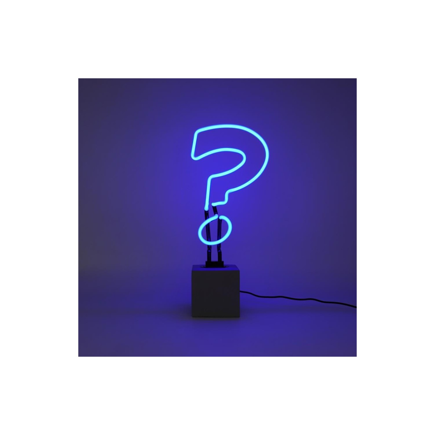 Neon  Concrete Base  - Question Mark