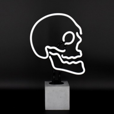 Neon  Concrete Base  - Skull