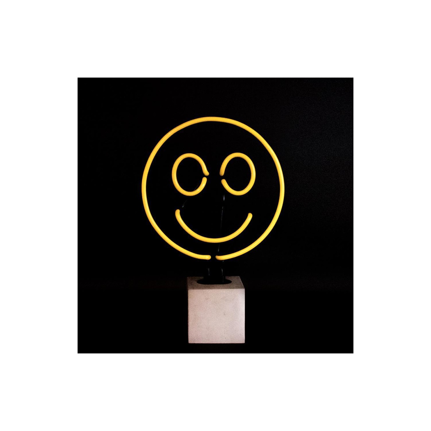 Neon  Concrete Base  - Smiley