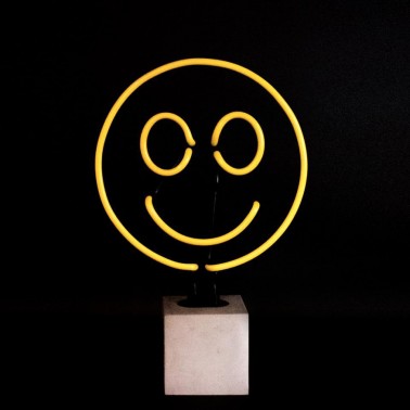 Neon  Concrete Base  - Smiley