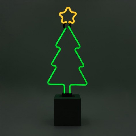 Neon  Concrete Base  - Christmas Tree