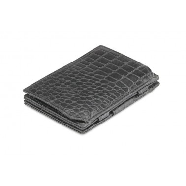 Billetera Mágica Essenziale Coin Pocket Croco Blac