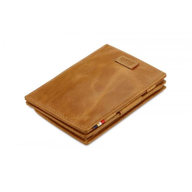 Billetera Mágica Cavare Coin Pocket Brushed Cognac