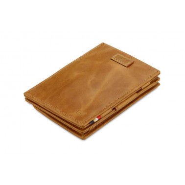 Billetera Mágica Cavare Coin Pocket Brushed Cognac