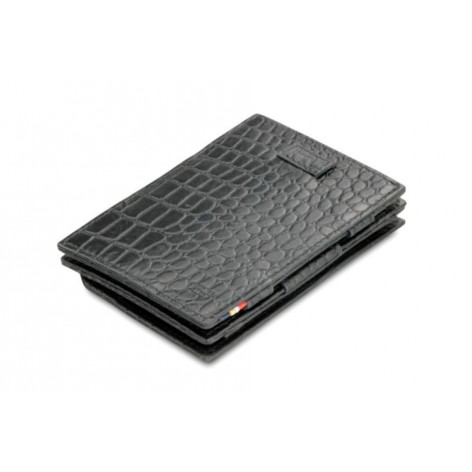 Billetera Mágica Cavare Coin Pocket Croco Black