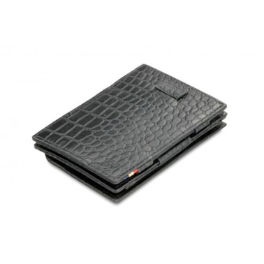 Billetera Mágica Cavare Coin Pocket Croco Black