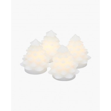 Set 4 Velas Sirius Arbol Navidad Mini